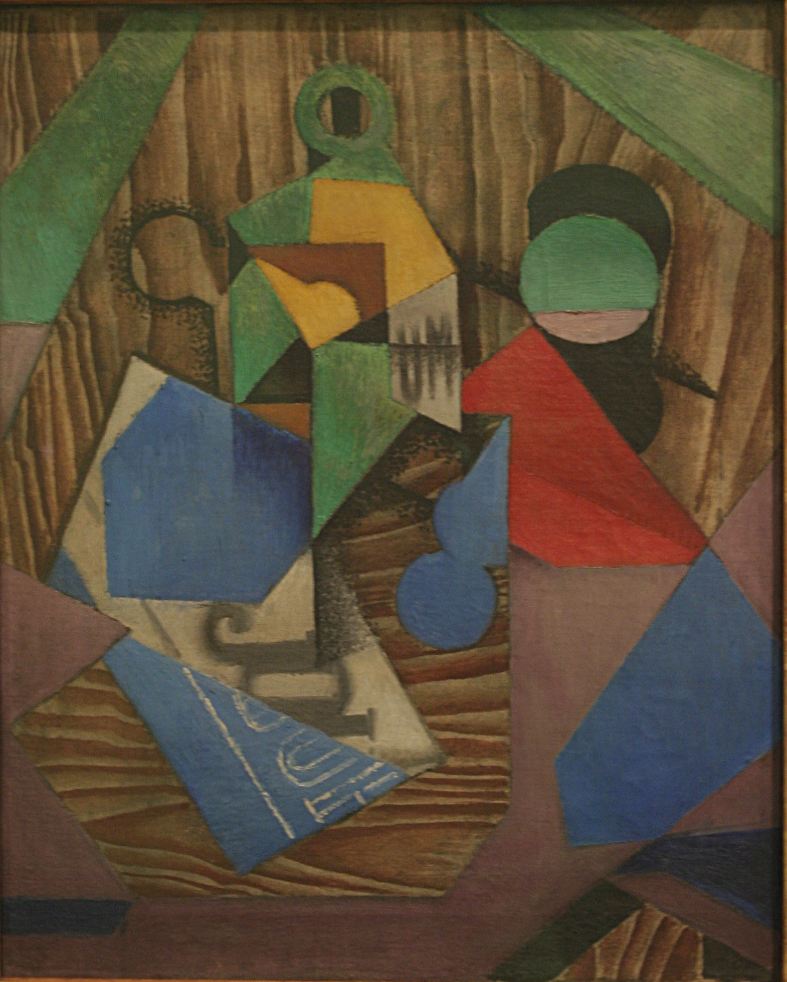 Cubisme - Juan Gris - La Bouteille de rhum et le journal