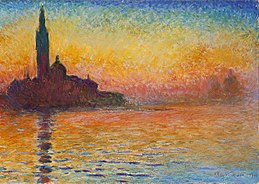 Impressionisme - Claude Monet - Saint Georges Majeur au Crépuscule