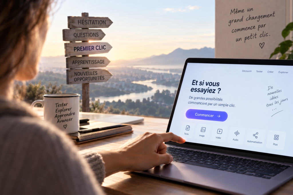 Maîtriser les outils IA commence souvent par un geste simple : oser cliquer - Machine Learning Lab